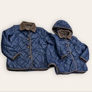 Lot Of 2 Kids Artic Circle Toddler Puffer  Jacket Blue Children Coat